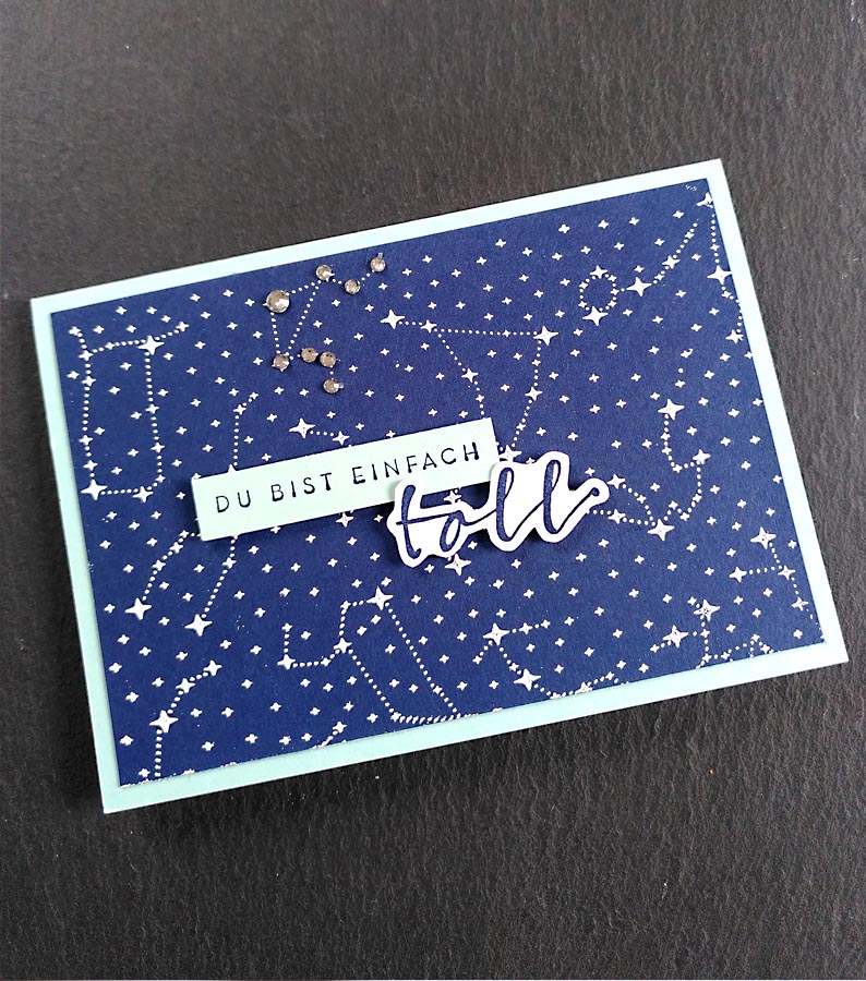 Geburtstagskarte mit Sternzeichen