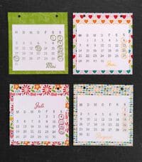 gestempelter kalender